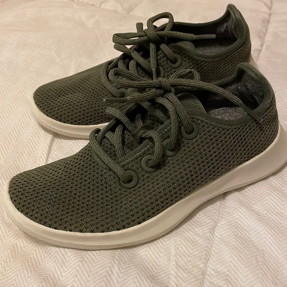 Allbirds tree runner forest green comfort shoes size 5